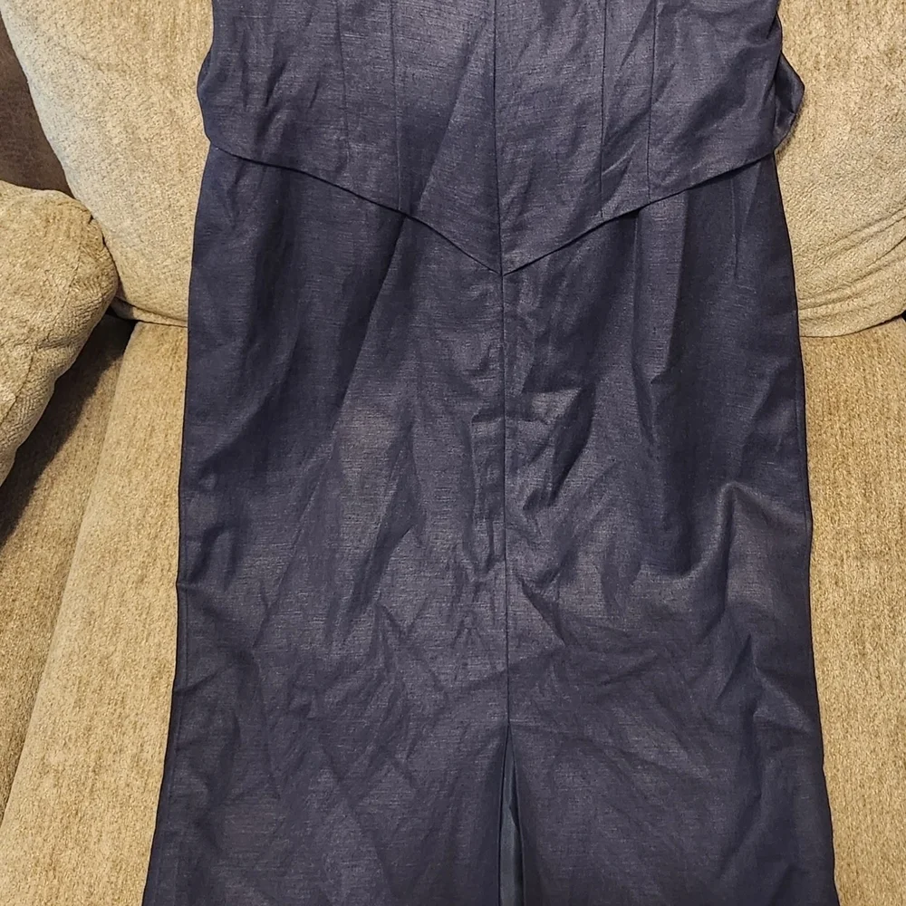 Positive Attitude Navy Blue Dress with Embellishments